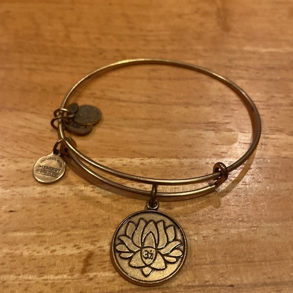 Alex and Ani gold Lotus bracelet - Picture 2 of 4